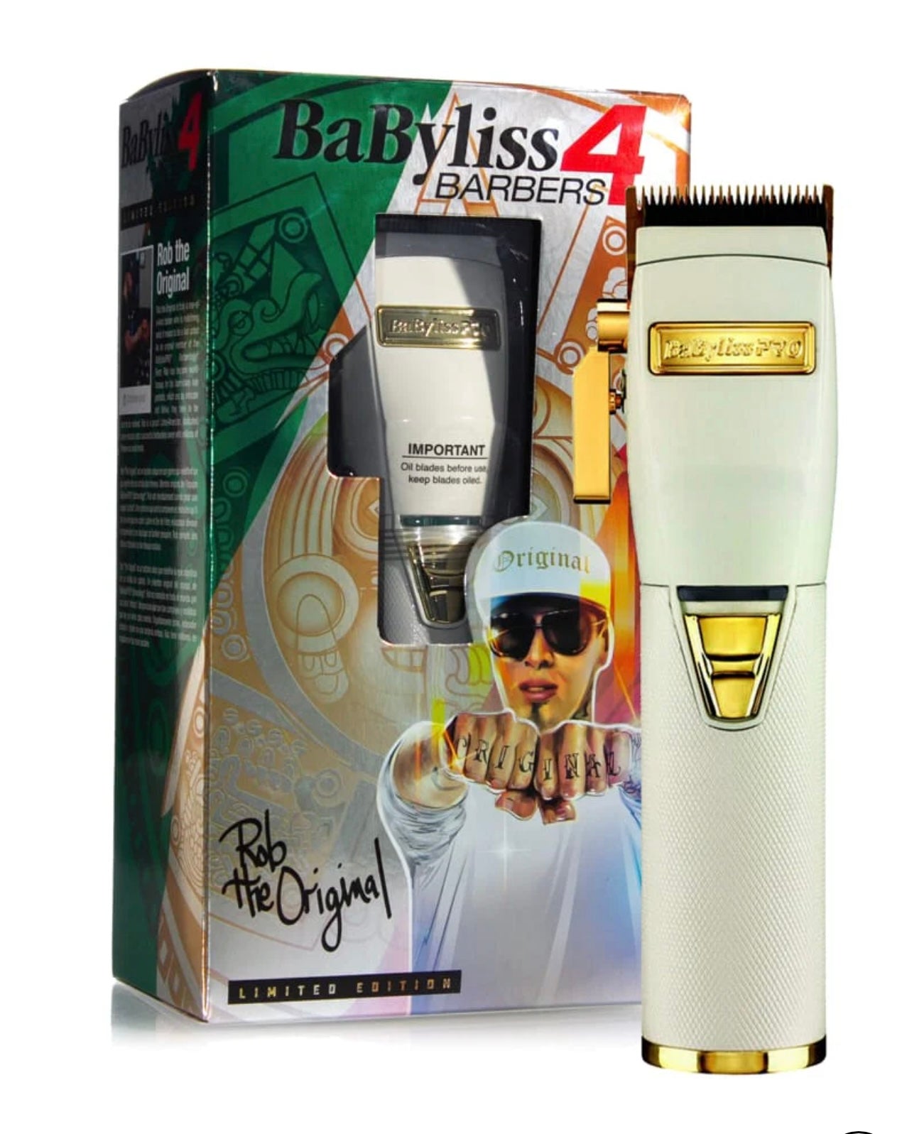 Babyliss 4 Rob The Original Clipper - Limited Edition White FX