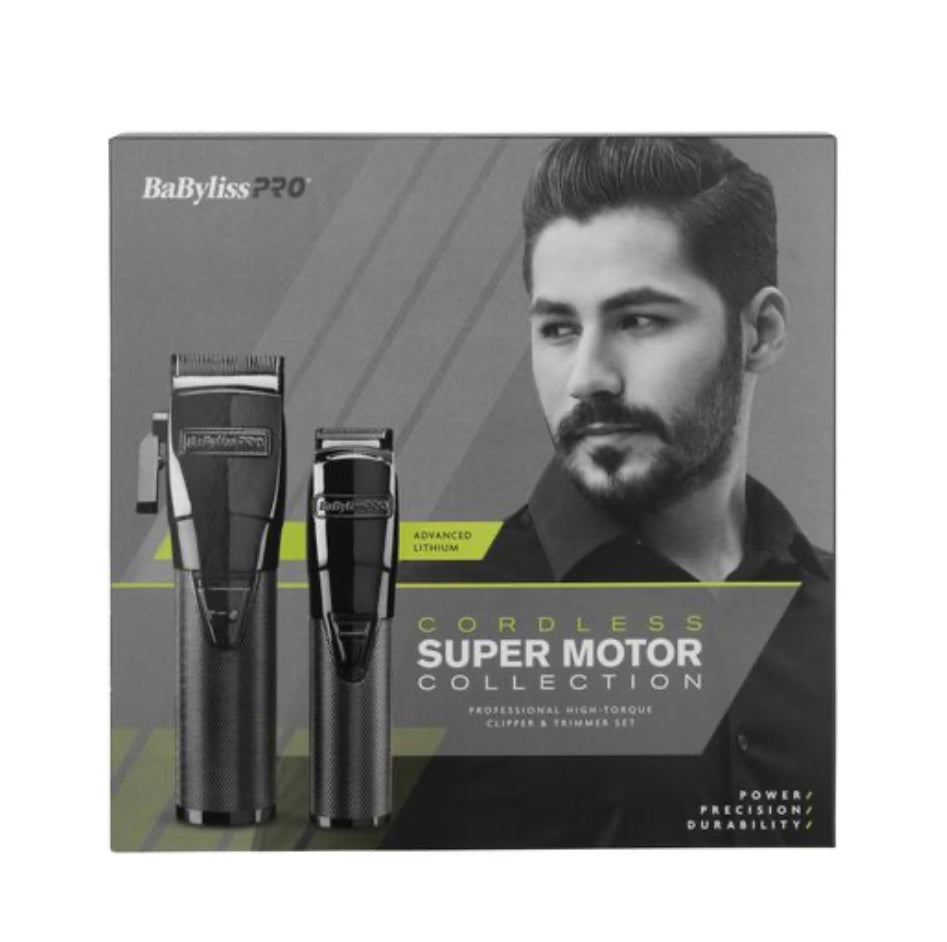 Babyliss Pro Cordless Super Motor Collection Clipper & Trimmer Set