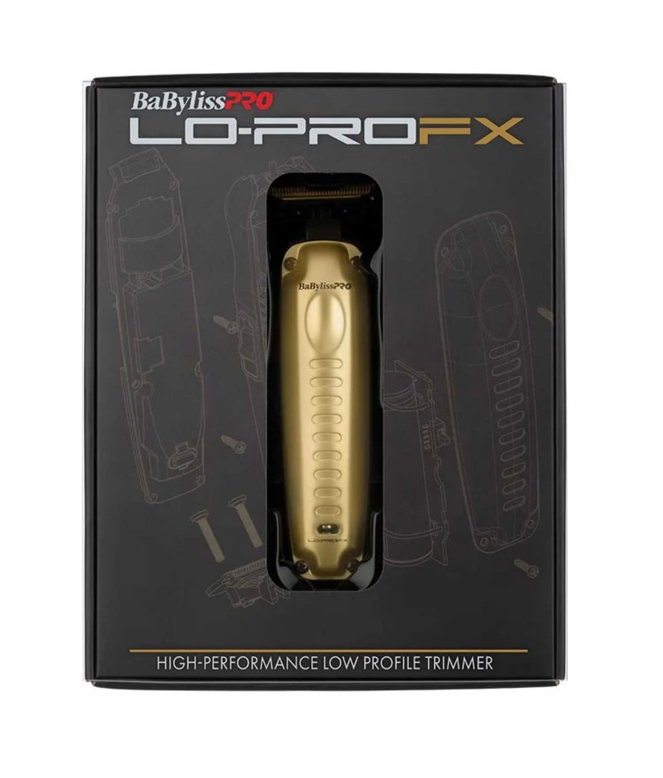 Babyliss Pro Lo-Pro FX High Performance Low Profile Trimmer - Gold
